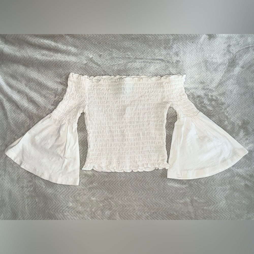 Off-Shoulder Cream Top